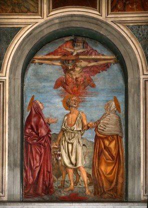 삼위일체와 성 예로니모와 두 성인_by Andrea del Castagno_photo by Sailko_in the Basilica of the Most Holy Annunciation in Firenze_Italy.jpg